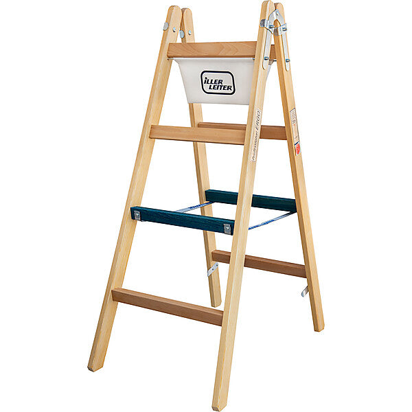 ILLER-LEITER Breitsprossenstehleiter Professional 2x4 Sp. 1104-7